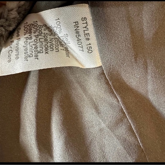 CAbi Women's Luxe Gray Faux Fur Teddy Jacket - Picture 7 of 8